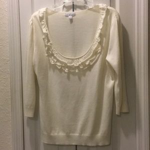 Ruffles Neckline Blouse